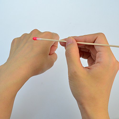 Bantoye 500 Pcs Cotton Swabs with Wooden Handles, 6-Inch Makeup & Cleaning Sticks