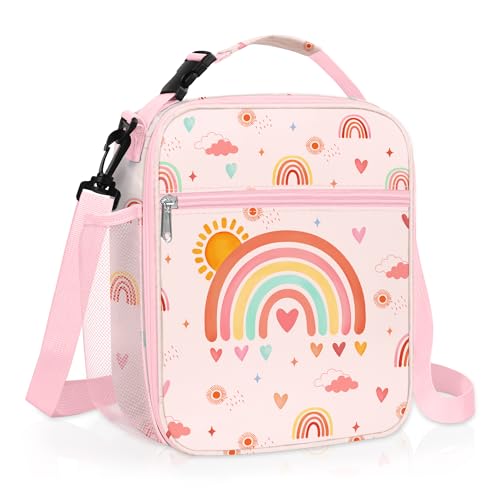 Clastyle Insulated Rainbow Lunch Bag for Kids - Leakproof & Reusable