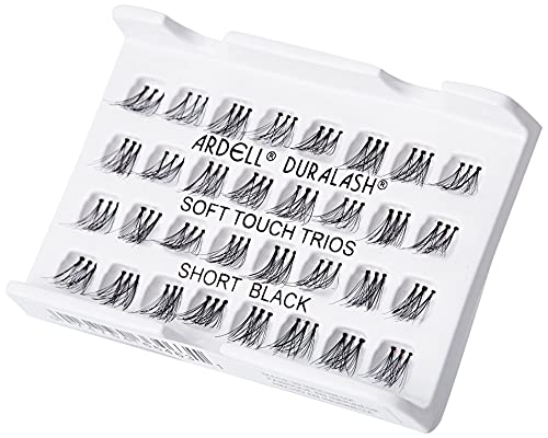 Ardell Soft Touch Trio Individuals Knotted Short Black Lashes Pack of 2 (1 Count per Pack)