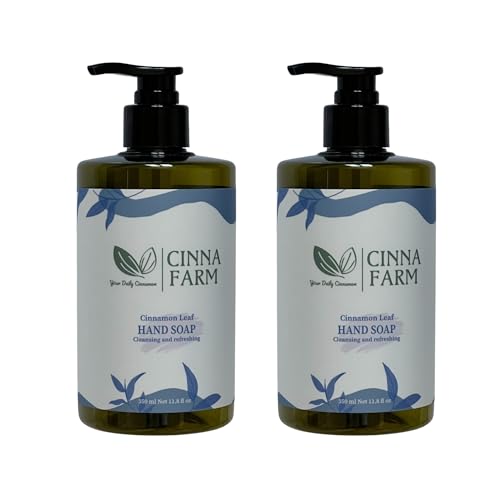 Cinnamon Hand Soap 2-Pack – Natural Cleansing with Vitamin B5, Refreshing & Gentle