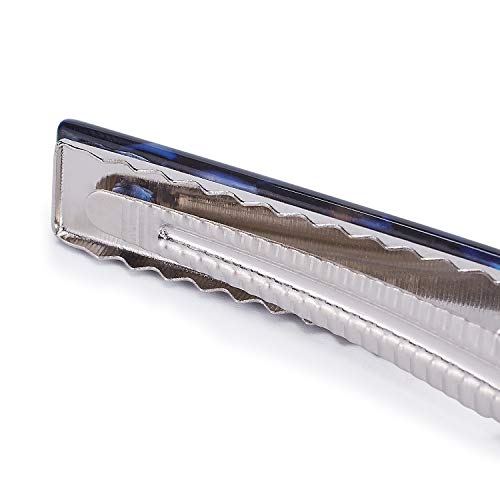 Acrylic Hair Barrettes 8pc Set Geometric Marble Duckbill Clips for Women Girls