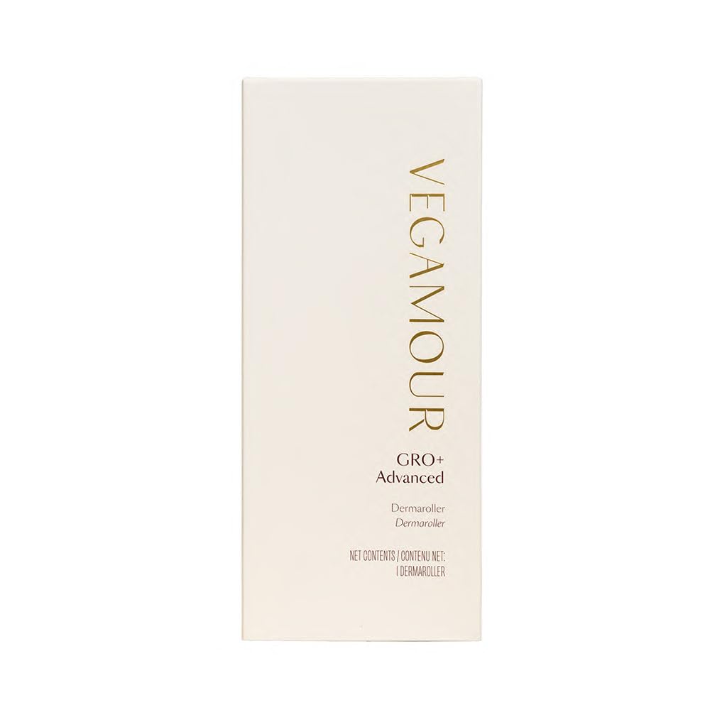 VEGAMOUR GRO+ Advanced Dermaroller - 1,200 Microneedle Scalp Tool | 0.25mm for Gentle Exfoliation & Maximum Coverage