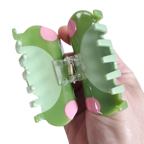 Cute Frog Hair Clip for Women - Durable Acetate Claw Clip
