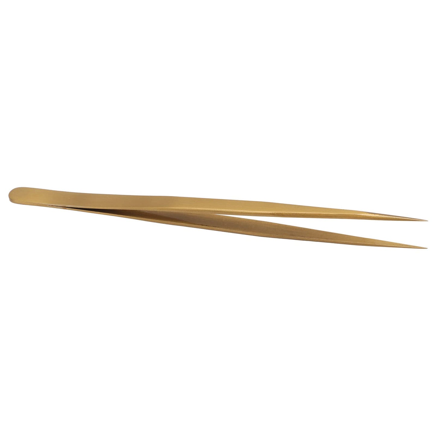 Precision Tweezers AntiMagnetic Soldering Tweezers Long Life Aluminum Alloy For Watches (Gold)