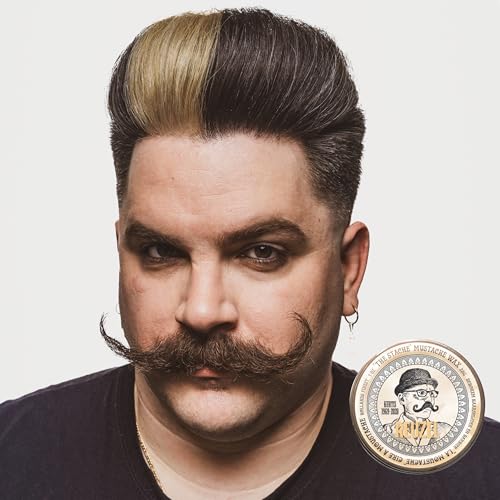 Reuzel Mustache Wax Medium Hold Bourbon Scent 0.06 lb for Grooming Men