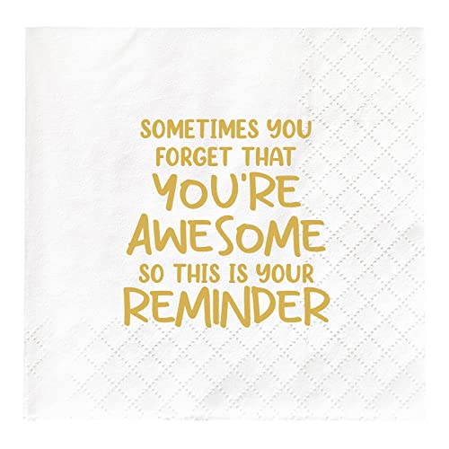 Inspirational Thank You Napkins - 50 Pack for Parties & Gifts
