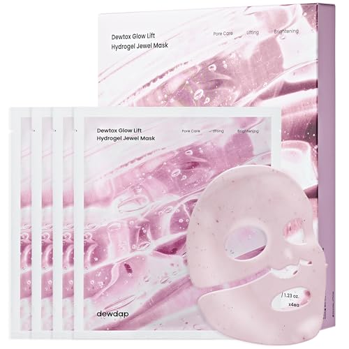 DEWDAP Collagen Face Mask for Glow & Firming - Hydrogel Overnight Mask 35g x 4