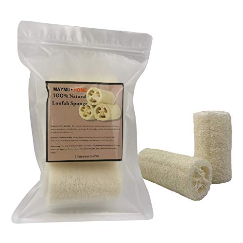 Organic Loofahs 6-Pack Exfoliating Body Wash Sponges - 5"