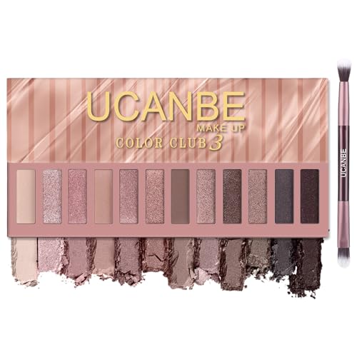 UCANBE 12 Color Eyeshadow Palette - Highly Pigmented Matte & Shimmer