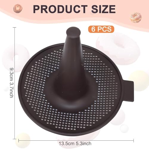 6-Cavity Silicone Donut & Bagel Pan Set - Non-Stick Baking Mold