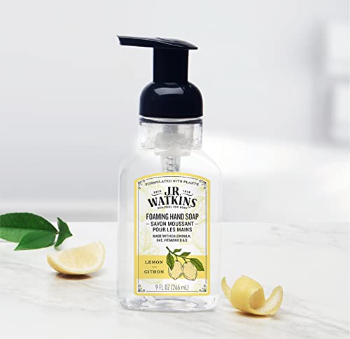 J.R. Watkins Moisturizing Foam Hand Soap Dispenser - Lemon, 3 Pack