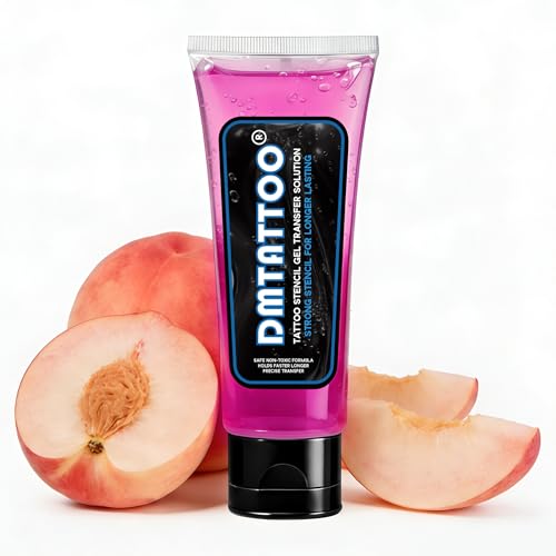 Peach Flavor Tattoo Stencil Gel 4oz - Quick-Drying Transfer Gel