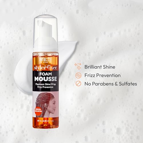 Red by Kiss Foaming Mousse - Travel Size, Frizz Control & Shine