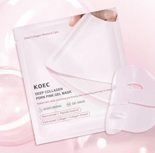 BEAUTIVANA Deep Collagen PDRN Pink Gel Face Mask 36g Hydrating Skin Treatment