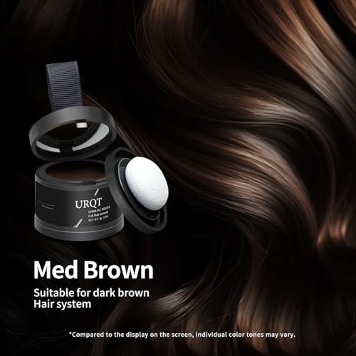 URQT Medium Brown Magic Hairline Powder 0.14oz Conceals Hair Loss & Thinning