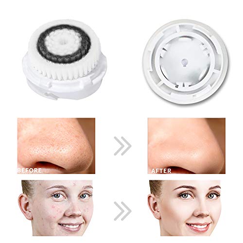 Acosexy 3 Pack Facial Cleansing Brush Heads Compatible with Clarisonic Mia & More