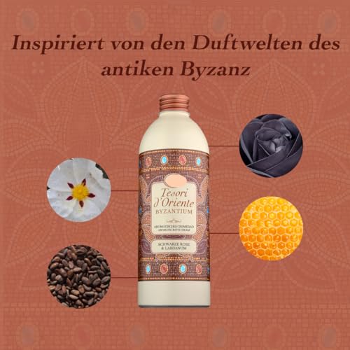 Tesori d'Oriente Byzantium Aromatic Bath Cream with Black Rose 16.9oz