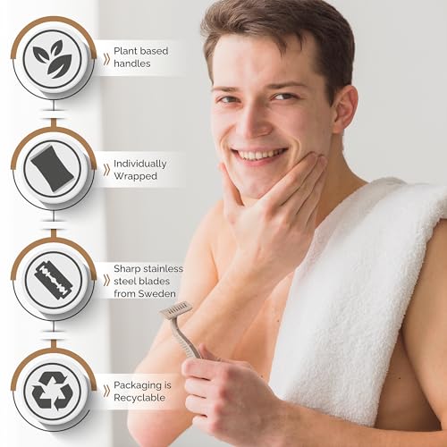 Bleeker & Röwe Eco-Friendly Disposable Razors - Triple Swedish Steel Blades