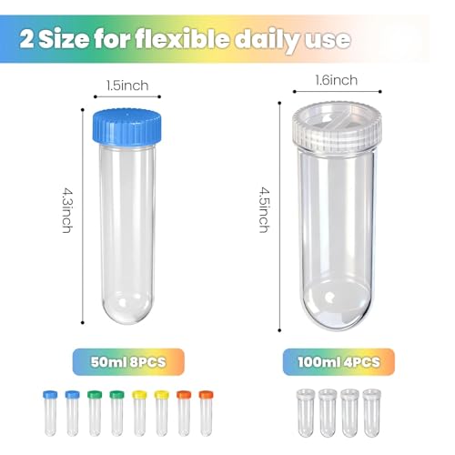 Undeuxall Reusable Protein Powder Travel Container Set with Leakproof Bottles