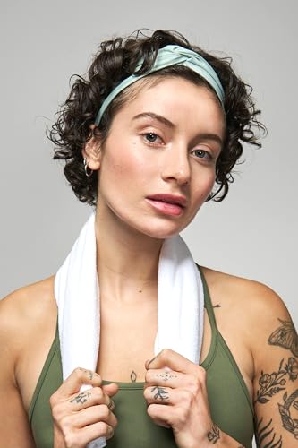 Goody Sport Lycra Head Wrap - Quick-Dry, No-Slip Grip, Green