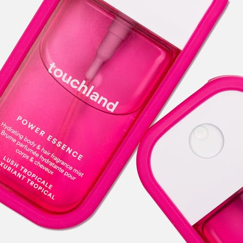 Touchland Hibiscus Pink Body Mist Silicone Case with Keyring