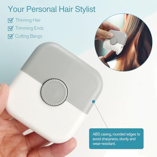 2-Pack Double-Sided Hair Trimmer Comb for Women - Portable & Safe