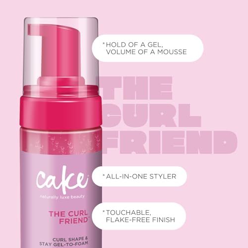 Cake Beauty Curl Friend Gel-to-Foam Styler - High Hold, 200 mL