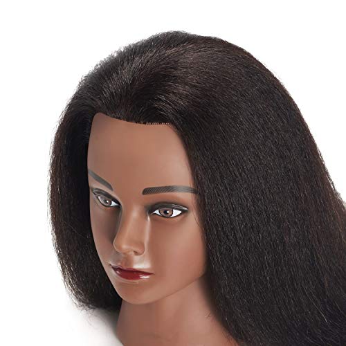 HAIRGINKGO 92022B0214 14-16" Real Hair Mannequin Head for Cosmetology
