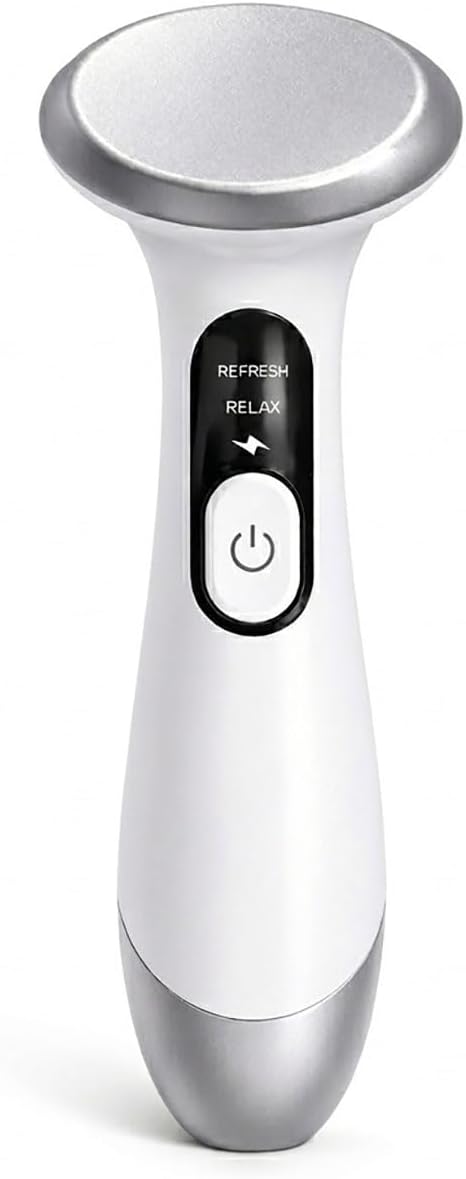 3-in-1 Eye Therapy Device - Heated Eye Wand for Dry Eyes, Puffiness Relief & Skin Radiance | White