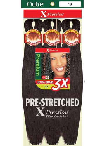 Outre X-Pression Pre-Stretched Braiding Hair 32 Inch 3X M27/30/613 - 1 Pack