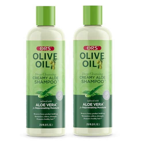ORS Olive Oil Deep Cleansing Creamy Aloe Shampoo 8oz – Pack of 2 (Variation 2)