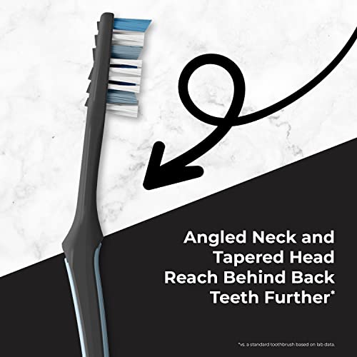 Reach Advanced Design Soft Toothbrush Pack of 6 with Cap & Tongue Scraper