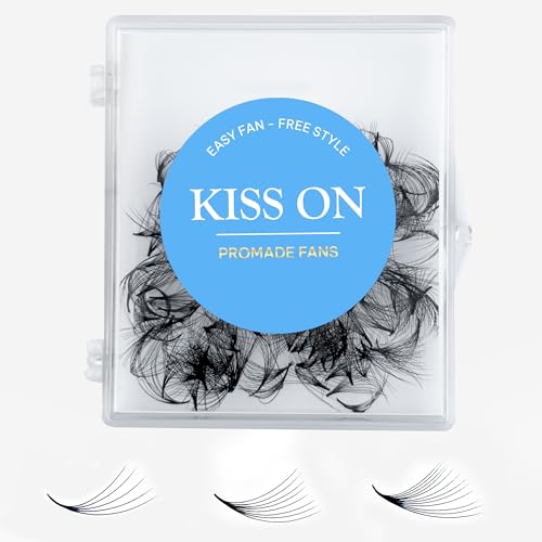 KISS ON 7D 0.07 CC Premade Lash Fans - 9mm Soft Volume Eyelash Extensions