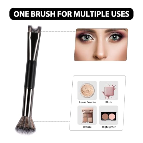 2 in 1 Nose Contour Brush - Dual-Ended U-Shaped Sculpting Brush