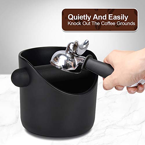 AIFUSI Espresso Knock Box with Removable Bar - 4.4 Inch Coffee Grounds Bin