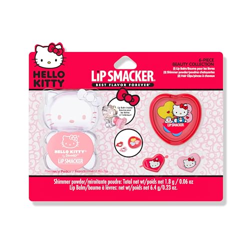 Lip Smacker Hello Kitty Beauty Set - Shimmer Palette, Lip Balm & Hair Clips