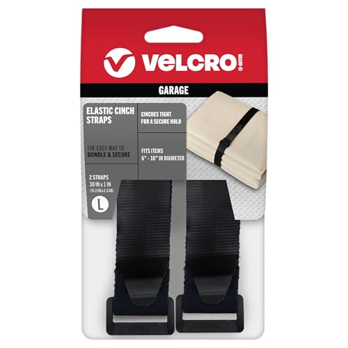 VELCRO Elastic Cinch Straps for Garage Organization - 30"
