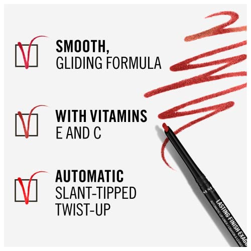 Rimmel Lasting Finish Exaggerate Lip Liner - 45 Epic Burgundy (2-Pack)