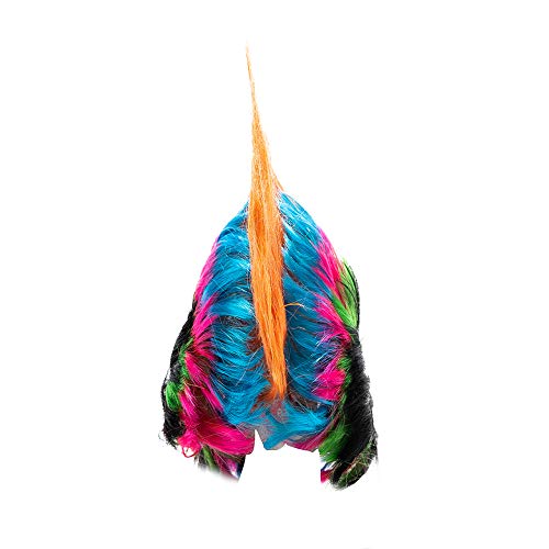 Rainbow Mohawk Wig for Halloween & Costume Parties - Eco-Friendly
