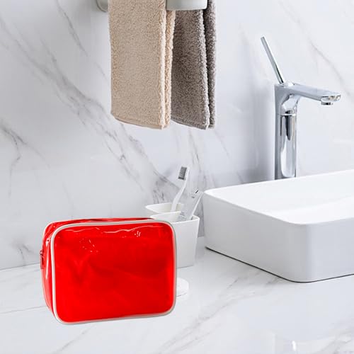 TSA Approved Clear Toiletry Bag - 7" x 2.3" x 4.7" PVC Travel Pouch