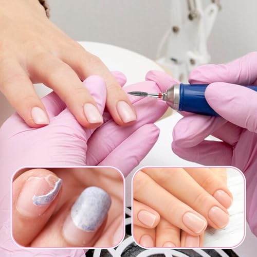 10-Piece Diamond Flame Cuticle Drill Bits Set for Nail Care