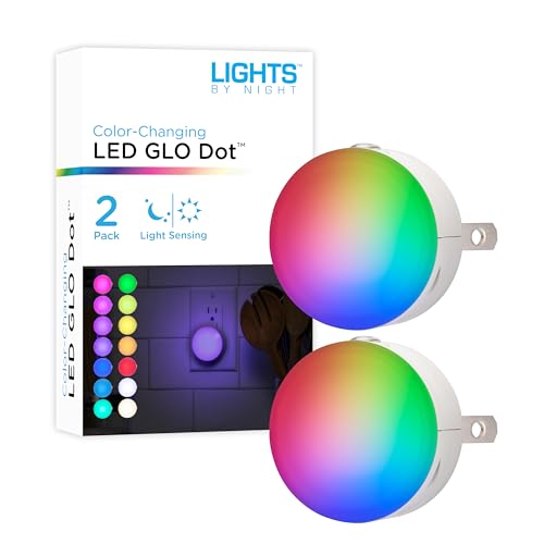 Lights By Night Color Changing LED Night Light 2-Pack
