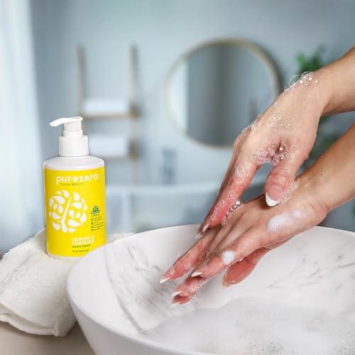 Purezero Lemon & Jasmine Hand Soap - Moisturizing & Sulfate-Free, 10oz
