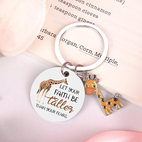 Keluna Giraffe Gift Set - Tote Bag, Makeup Pouch, Bracelet, and Keychain