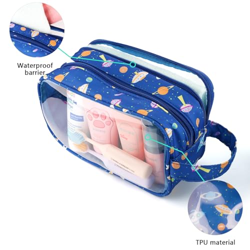 Vipdeal Kids Space Toiletry Bag, Waterproof Hanging Travel Wash Bag