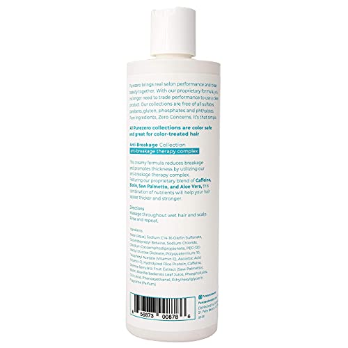 Purezero Thickening Anti-Breakage Shampoo & Conditioner Set with Biotin & Caffeine - Hair Loss & Thinning Support, 24 oz