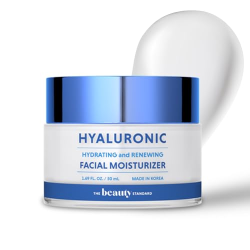 The Beauty Standard Hyaluronic Acid Daily Face Moisturizer 1.69 fl oz — Long-Lasting Hydration & Anti-Aging, Korean Skin Care, Pack of 1