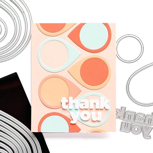 Essential Drops Nesting Die Set for Card Making & Scrapbooking