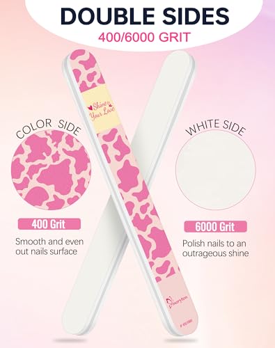Maryton Nail Buffer 3-Piece Set for Natural Nails, High-Gloss Shine, Salon-Quality