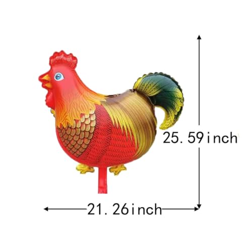 Farm Animals 2nd Birthday Party Decorations - 12PCS Foil Balloons